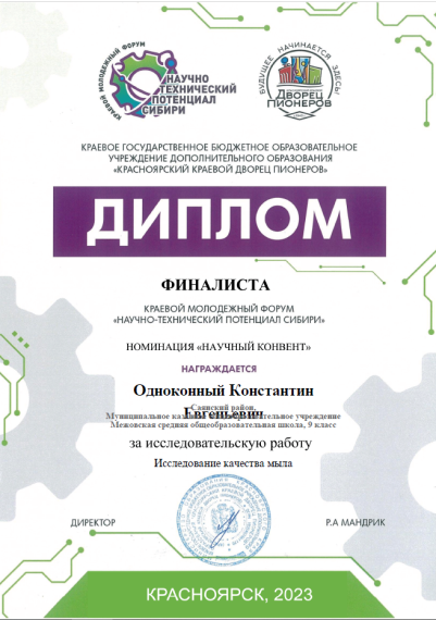 Краевой молодёжный форум «Научно-технический потенциал Сибири».